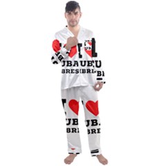 I love cuba libres  Men s Long Sleeve Satin Pajamas Set