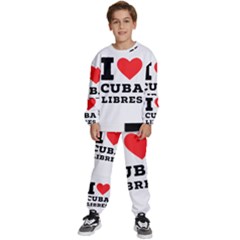 I Love Cuba Libres  Kids  Sweatshirt Set by ilovewhateva