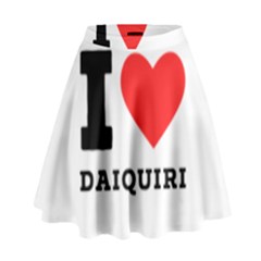 I Love Daiquiri High Waist Skirt by ilovewhateva