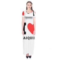 I Love Daiquiri Short Sleeve Maxi Dress by ilovewhateva