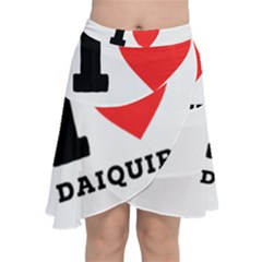 I Love Daiquiri Chiffon Wrap Front Skirt by ilovewhateva