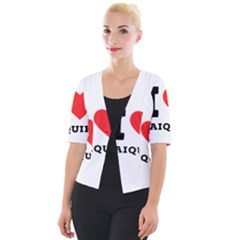 I Love Daiquiri Cropped Button Cardigan by ilovewhateva