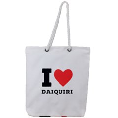 I Love Daiquiri Full Print Rope Handle Tote (large) by ilovewhateva