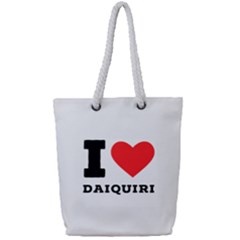 I Love Daiquiri Full Print Rope Handle Tote (small) by ilovewhateva