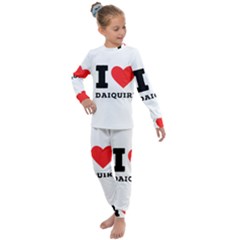 I Love Daiquiri Kids  Long Sleeve Set  by ilovewhateva