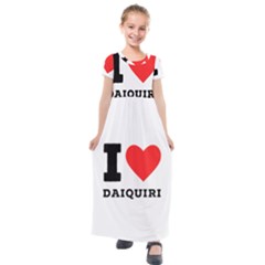 I Love Daiquiri Kids  Short Sleeve Maxi Dress by ilovewhateva