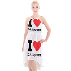 I Love Daiquiri High-low Halter Chiffon Dress  by ilovewhateva