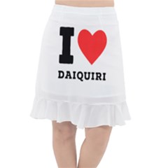 I Love Daiquiri Fishtail Chiffon Skirt by ilovewhateva