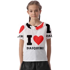 I Love Daiquiri Kids  Frill Chiffon Blouse by ilovewhateva