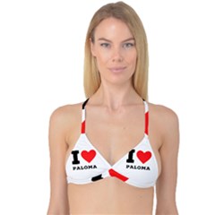 I Love Paloma Reversible Tri Bikini Top by ilovewhateva