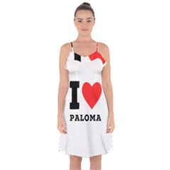 I Love Paloma Ruffle Detail Chiffon Dress by ilovewhateva