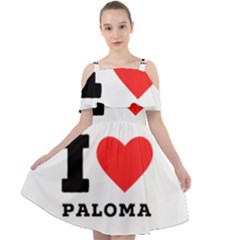 I Love Paloma Cut Out Shoulders Chiffon Dress by ilovewhateva