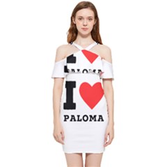 I Love Paloma Shoulder Frill Bodycon Summer Dress by ilovewhateva