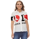 I love paloma Women s Short Sleeve Double Pocket Shirt View1