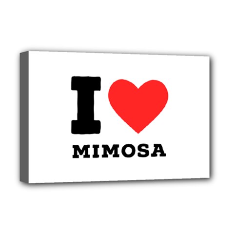 I Love Mimosa Deluxe Canvas 18  X 12  (stretched) by ilovewhateva