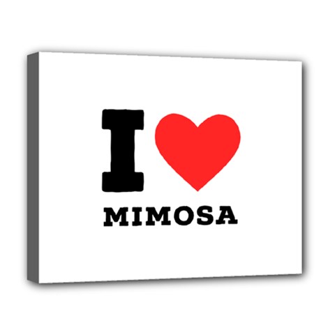 I Love Mimosa Deluxe Canvas 20  X 16  (stretched) by ilovewhateva