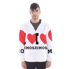 I Love Mimosa Men s Hooded Windbreaker by ilovewhateva