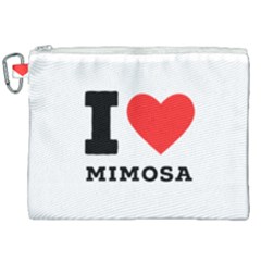 I Love Mimosa Canvas Cosmetic Bag (xxl) by ilovewhateva