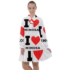 I Love Mimosa All Frills Chiffon Dress by ilovewhateva