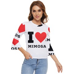 I Love Mimosa Bell Sleeve Top