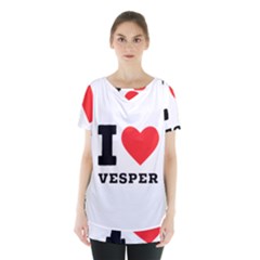 I Love Vesper Skirt Hem Sports Top by ilovewhateva