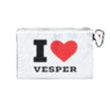 I love vesper Canvas Cosmetic Bag (Medium) View2