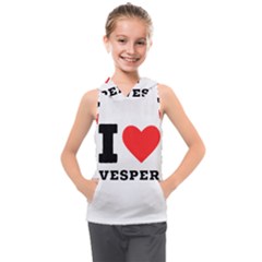 I Love Vesper Kids  Sleeveless Hoodie by ilovewhateva