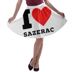 I Love Sazerac A-line Skater Skirt by ilovewhateva