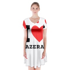 I Love Sazerac Short Sleeve V-neck Flare Dress by ilovewhateva