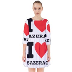 I Love Sazerac Smock Dress by ilovewhateva