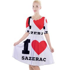 I Love Sazerac Quarter Sleeve A-line Dress by ilovewhateva