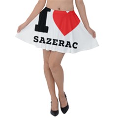 I Love Sazerac Velvet Skater Skirt