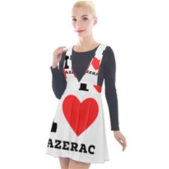 I Love Sazerac Plunge Pinafore Velour Dress by ilovewhateva