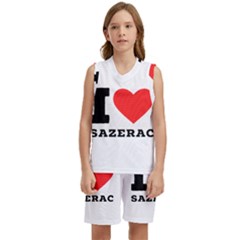 I Love Sazerac Kids  Basketball Mesh Set by ilovewhateva