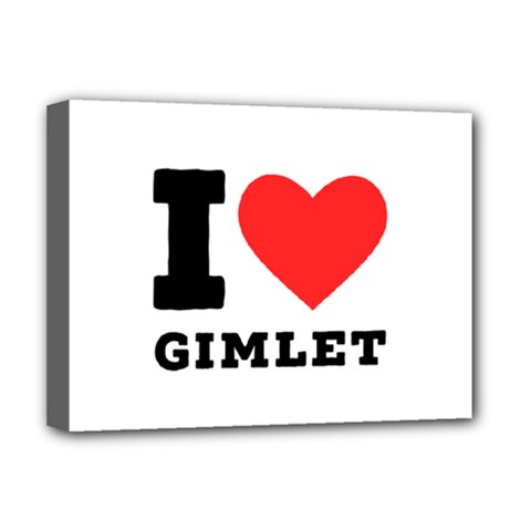 I Love Gimlet Deluxe Canvas 16  X 12  (stretched)  by ilovewhateva