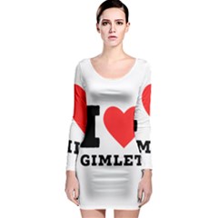 I Love Gimlet Long Sleeve Bodycon Dress by ilovewhateva