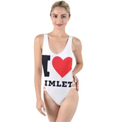 I Love Gimlet High Leg Strappy Swimsuit by ilovewhateva