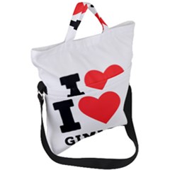 I Love Gimlet Fold Over Handle Tote Bag by ilovewhateva