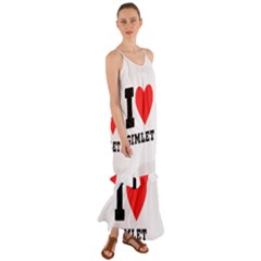 I Love Gimlet Cami Maxi Ruffle Chiffon Dress by ilovewhateva