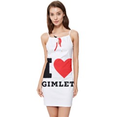 I Love Gimlet Summer Tie Front Dress