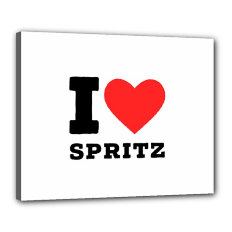 I Love Spritz Canvas 20  X 16  (stretched) by ilovewhateva