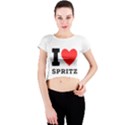 I love spritz Crew Neck Crop Top View1