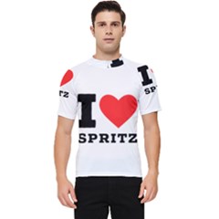 I Love Spritz Men s Short Sleeve Rash Guard by ilovewhateva