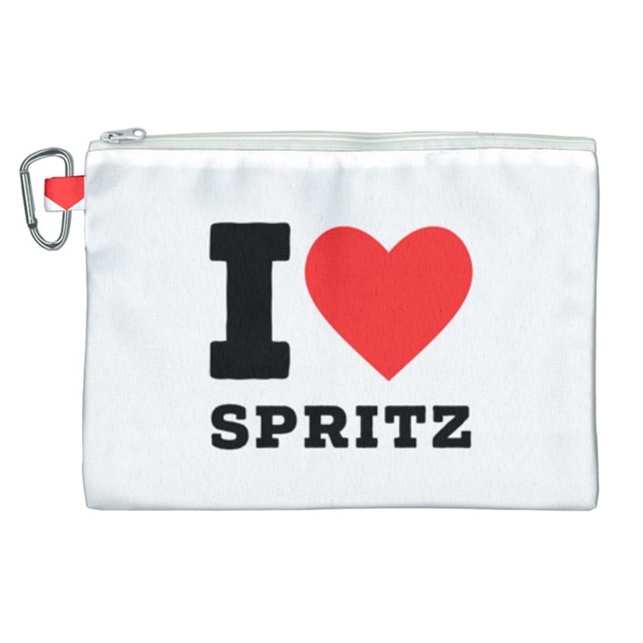 I love spritz Canvas Cosmetic Bag (XL)