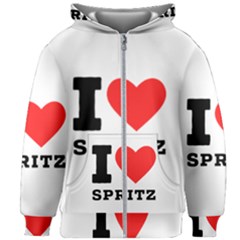 I Love Spritz Kids  Zipper Hoodie Without Drawstring by ilovewhateva