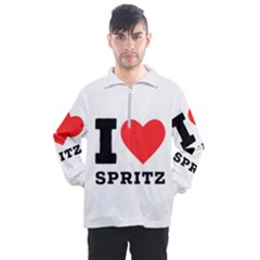 I Love Spritz Men s Half Zip Pullover by ilovewhateva