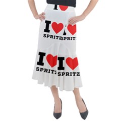 I Love Spritz Midi Mermaid Skirt by ilovewhateva