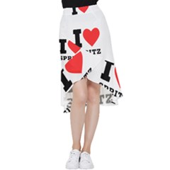 I Love Spritz Frill Hi Low Chiffon Skirt by ilovewhateva