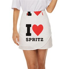 I Love Spritz Mini Front Wrap Skirt by ilovewhateva