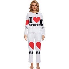 I Love Spritz Womens  Long Sleeve Lightweight Pajamas Set by ilovewhateva